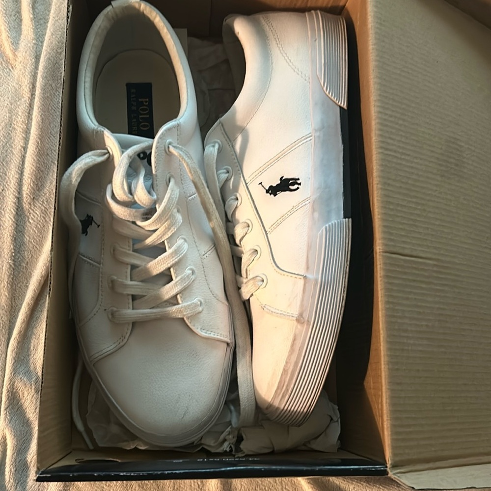 Felixstow white leather Polo Sneakers